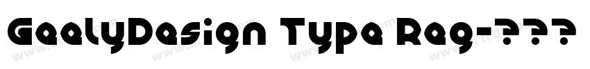 GeelyDesign Type Reg字体转换